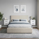 Væghængt Natbord 2 pcs Hvid 34,5 x 33 x 40 cm Konstrueret træ