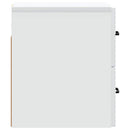 Væghængt Natbord 2 pcs Hvid 34,5 x 33 x 40 cm Konstrueret træ
