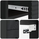 Væghængt Natbord 2 pcs Sort 34,5 x 33 x 40 cm Konstrueret træ