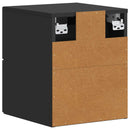 Væghængt Natbord 2 pcs Sort 34,5 x 33 x 40 cm Konstrueret træ