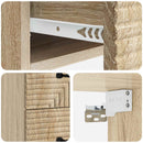Væghængt Natbord med skuffe 2 pcs Sonoma-eg 34,5 x 33 x 40 cm