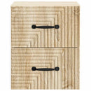 Væghængt Natbord med skuffe 2 pcs Sonoma-eg 34,5 x 33 x 40 cm