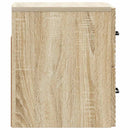 Væghængt Natbord med skuffe 2 pcs Sonoma-eg 34,5 x 33 x 40 cm