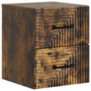 Væghængt Natbord Røget eg 34,5 x 33 x 40 cm Konstrueret træ
