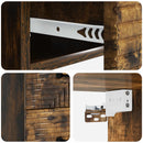 Væghængt Natbord med skuffe 2 pcs Røget eg 34,5 x 33 x 40 cm