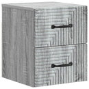 Væghængt Natbord 2 pcs Grå sonoma-eg 34,5 x 33 x 40 cm