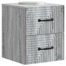 Væghængt Natbord 2 pcs Grå sonoma-eg 34,5 x 33 x 40 cm