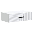 Væghængt Sideskab Hvid 59 x 34,5 x 17 cm Konstrueret træ