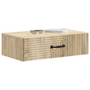 Væghængt Sideskab Sonoma-eg 59 x 34,5 x 17 cm Konstrueret træ