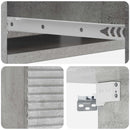 Væghængt Sideskab Betongrå 59 x 34,5 x 17 cm Konstrueret træ