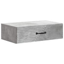 Væghængt Sideskab Betongrå 59 x 34,5 x 17 cm Konstrueret træ