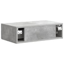 Væghængt Sideskab Betongrå 59 x 34,5 x 17 cm Konstrueret træ