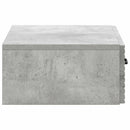 Væghængt Sideskab Betongrå 59 x 34,5 x 17 cm Konstrueret træ