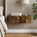 Væghængt Sideskab Røget eg 59 x 34,5 x 17 cm Konstrueret træ