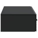 Væghængt Sideskab Sort 87,5 x 34,5 x 17 cm Konstrueret træ