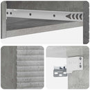 Væghængt Sideskab Betongrå 87,5 x 34,5 x 17 cm Konstrueret træ