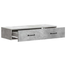 Væghængt Sideskab Betongrå 87,5 x 34,5 x 17 cm Konstrueret træ