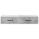 Væghængt Sideskab Betongrå 87,5 x 34,5 x 17 cm Konstrueret træ