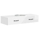 Væghængt Sideskab Hvid højglans 87,5 x 34,5 x 17 cm