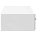 Væghængt Sideskab Hvid højglans 87,5 x 34,5 x 17 cm