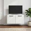 Væghængt TV-skab Hvid 59,5 x 41 x 30 cm Konstrueret træ