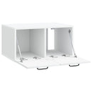 Væghængt TV-skab Hvid 59,5 x 41 x 30 cm Konstrueret træ