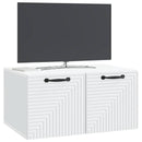 Væghængt TV-skab Hvid 59,5 x 41 x 30 cm Konstrueret træ
