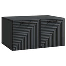Væghængt TV-skab Sort 59,5 x 41 x 30 cm Konstrueret træ