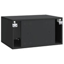 Væghængt TV-skab Sort 59,5 x 41 x 30 cm Konstrueret træ