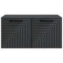 Væghængt TV-skab Sort 59,5 x 41 x 30 cm Konstrueret træ