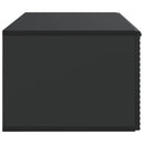 Væghængt TV-skab Sort 59,5 x 41 x 30 cm Konstrueret træ