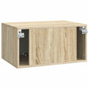Væghængt TV-skab Sonoma-eg 59,5 x 41 x 30 cm Konstrueret træ