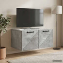 Væghængt TV-skab Betongrå 59,5 x 41 x 30 cm Konstrueret træ