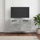 Væghængt TV-skab Betongrå 59,5 x 41 x 30 cm Konstrueret træ