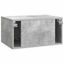Væghængt TV-skab Betongrå 59,5 x 41 x 30 cm Konstrueret træ