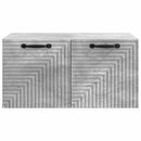 Væghængt TV-skab Betongrå 59,5 x 41 x 30 cm Konstrueret træ