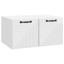 Væghængt TV-skab Vægmonteret Hvid højglans 59,5 x 41 x 30 cm