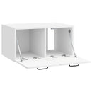 Væghængt TV-skab Vægmonteret Hvid højglans 59,5 x 41 x 30 cm
