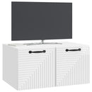 Væghængt TV-skab Vægmonteret Hvid højglans 59,5 x 41 x 30 cm