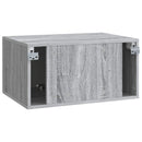 Væghængt TV-skab Vægmonteret Grå sonoma-eg 59,5 x 41 x 30 cm