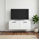 Væghængt TV-skab Hvid 78,5 x 41 x 30 cm Konstrueret træ
