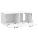 Væghængt TV-skab Hvid 78,5 x 41 x 30 cm Konstrueret træ