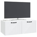 Væghængt TV-skab Hvid 78,5 x 41 x 30 cm Konstrueret træ