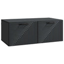 Væghængt TV-skab Sort 78,5 x 41 x 30 cm Konstrueret træ