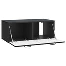 Væghængt TV-skab Sort 78,5 x 41 x 30 cm Konstrueret træ