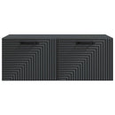 Væghængt TV-skab Sort 78,5 x 41 x 30 cm Konstrueret træ