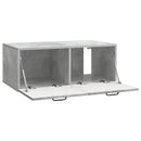 Væghængt TV-skab Betongrå 78,5 x 41 x 30 cm Konstrueret træ