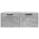 Væghængt TV-skab Betongrå 78,5 x 41 x 30 cm Konstrueret træ