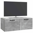 Væghængt TV-skab Betongrå 78,5 x 41 x 30 cm Konstrueret træ