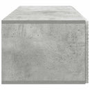 Væghængt TV-skab Betongrå 78,5 x 41 x 30 cm Konstrueret træ